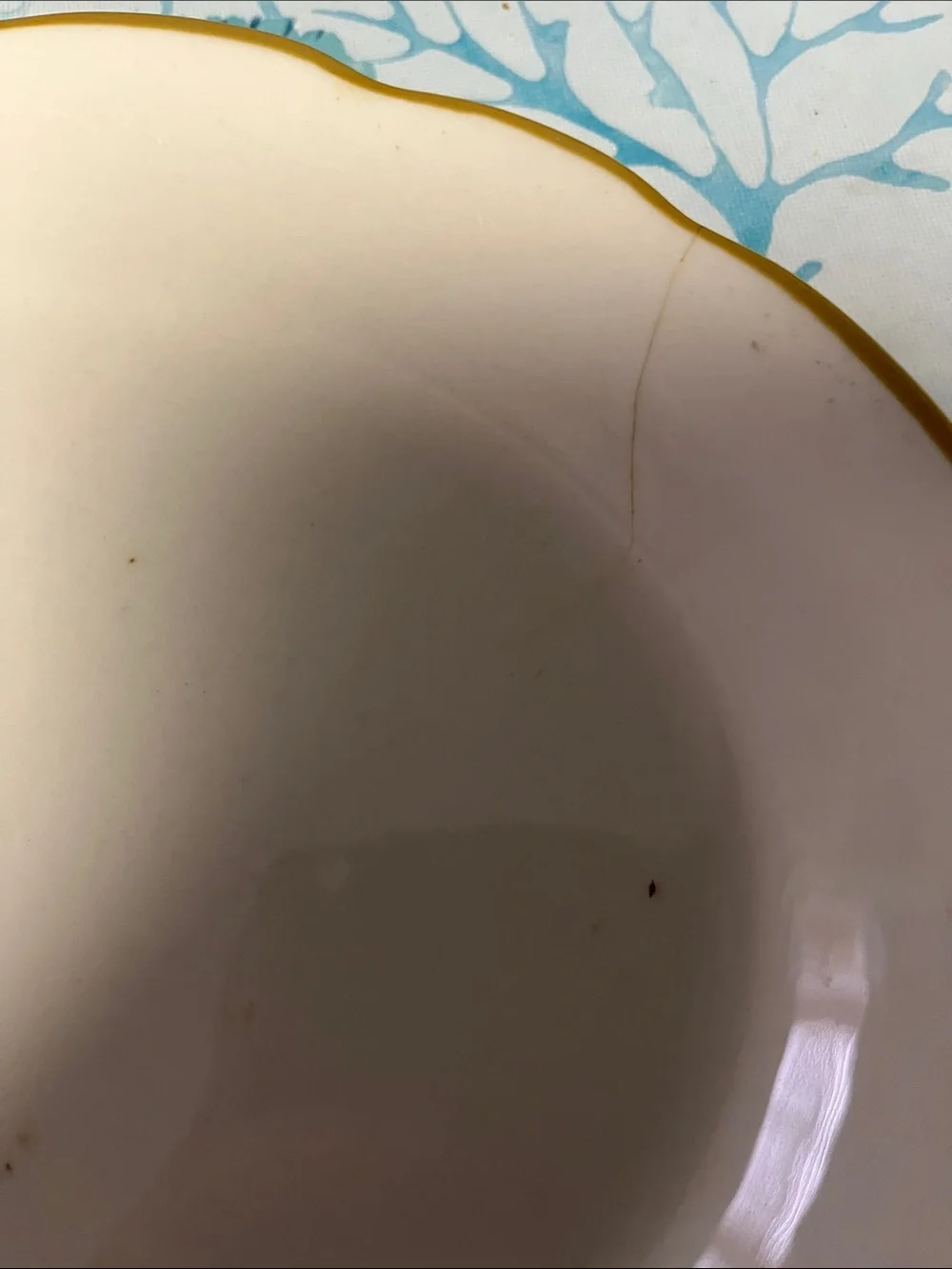 Buffalo David Bitton Cream Oval Platter Set with Gold Trim 5